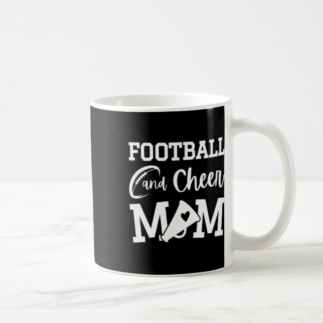 Mug Maman de cheerleading noire Footll et cheer (Droite)