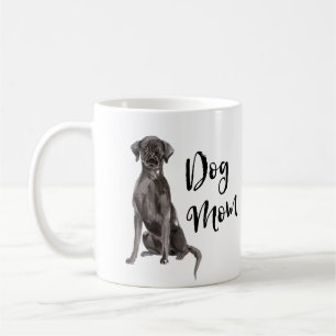 Mug Maman de chien balayée marquant avec des lettres
