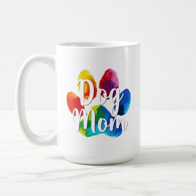 Mug Maman de chien bébé fourrure fête des mères annive (Gauche)