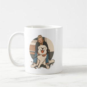 Mug Maman de Chien Enlacant un Chiots Doux Moment de C