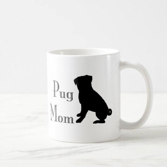 Mug Maman de fantaisie de carlin (Droite)