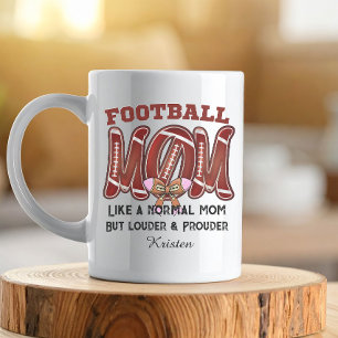 Mug Maman de football américain personnalisé pour la f