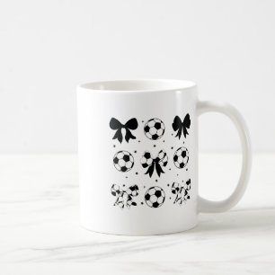 Mug Maman de football Coquette Vintage Bow Cheer Footb