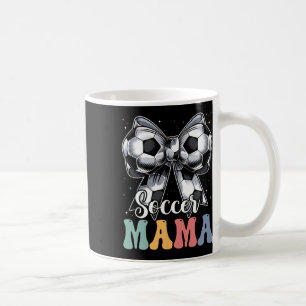 Mug Maman de footballeur Rétro Groovy Maman de footbal