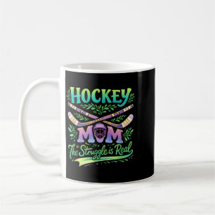 Mug Maman de hockey La lutte est réelle Esprit d'équip