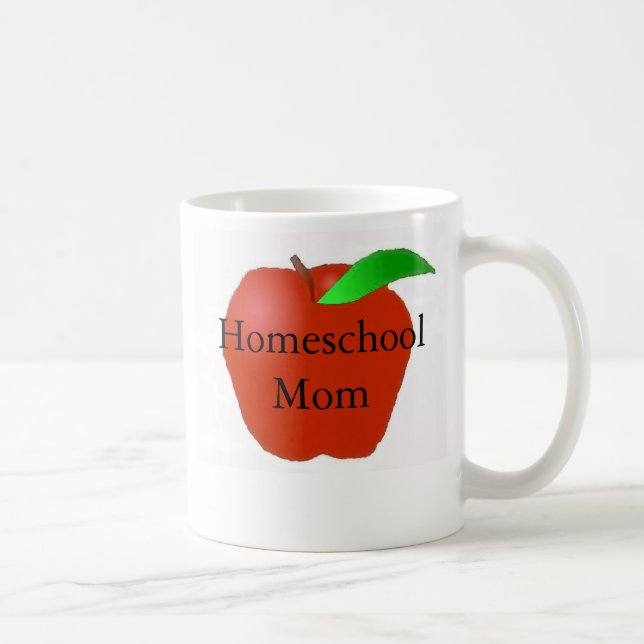 Mug Maman de Homeschool avec Apple (Droite)