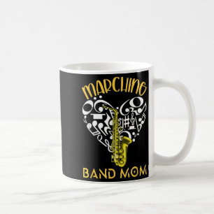 Mug Maman de la fanfare Cœur Amour Notes de musique Sa