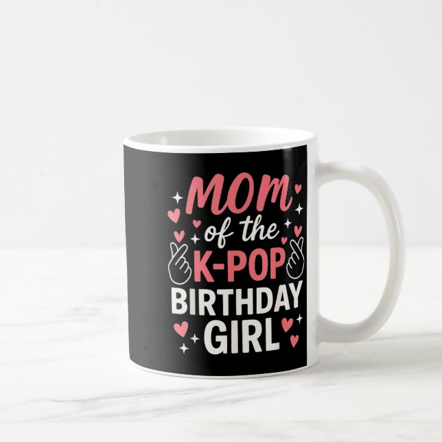 Mug Maman de la fille d'anniversaire K P amoureuses co (Droite)