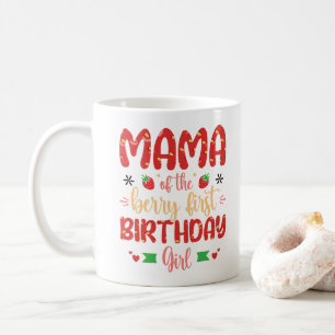 Mug Maman de la fille qui fête son premier anniversair