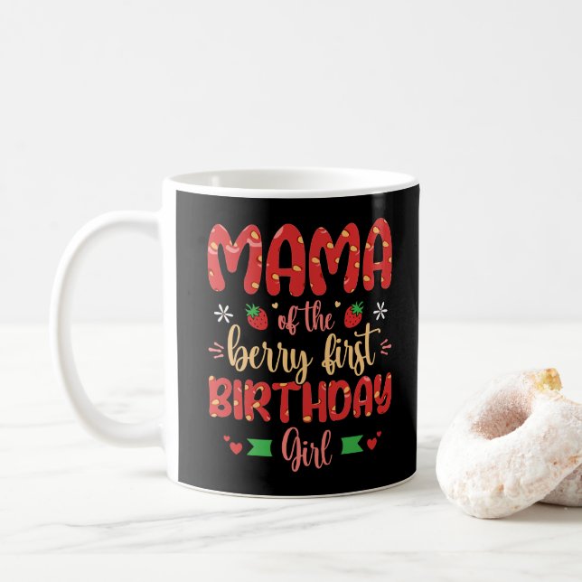 Mug Maman de la fille qui fête son premier anniversair (Avec donut)