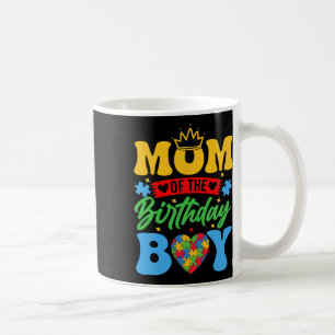 Mug Maman De L'Anniversaire Garçon Autisme Aimer Coeur