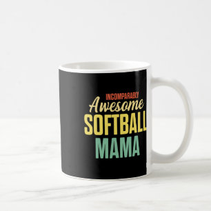 Mug Maman de softball Maman fière Joueuse d'équipe