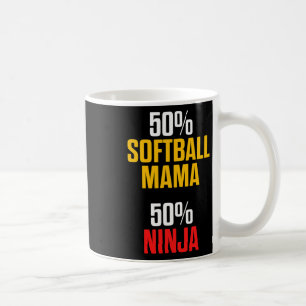 Mug Maman de softball Maman fière Joueuse d'équipe _1