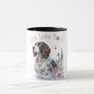 Mug Maman de Springer Spaniel Floral