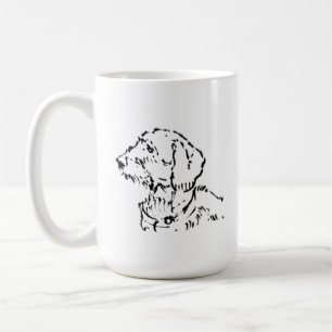 Mug Maman de Teckel à Poil Dur Café