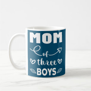 Mug Maman De Trois Garçons Enfants Meilleure Maman Fêt