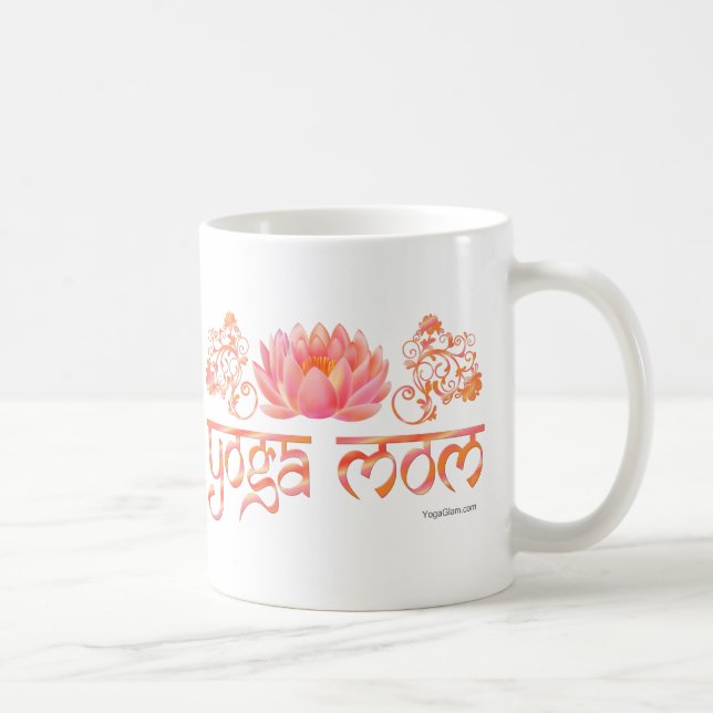 Mug Maman de yoga de Lotus (Droite)