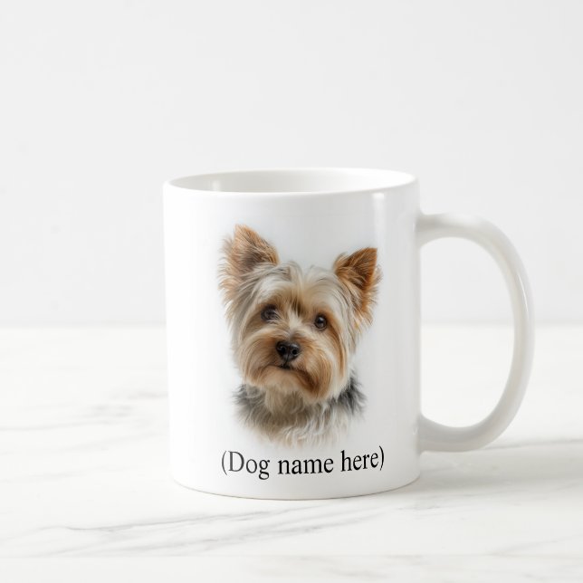Mug Maman de Yorkie personnalisée (Droite)