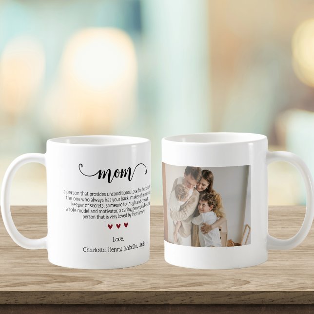 Mug Maman Définition Fête des mères Photo (Créateur téléchargé)