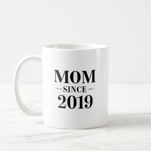 Mug Maman depuis 2019 Design Minimaliste Cadeau