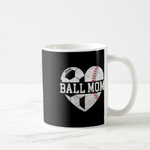 Mug Maman des deux coeurs de football Bysebyll Sports