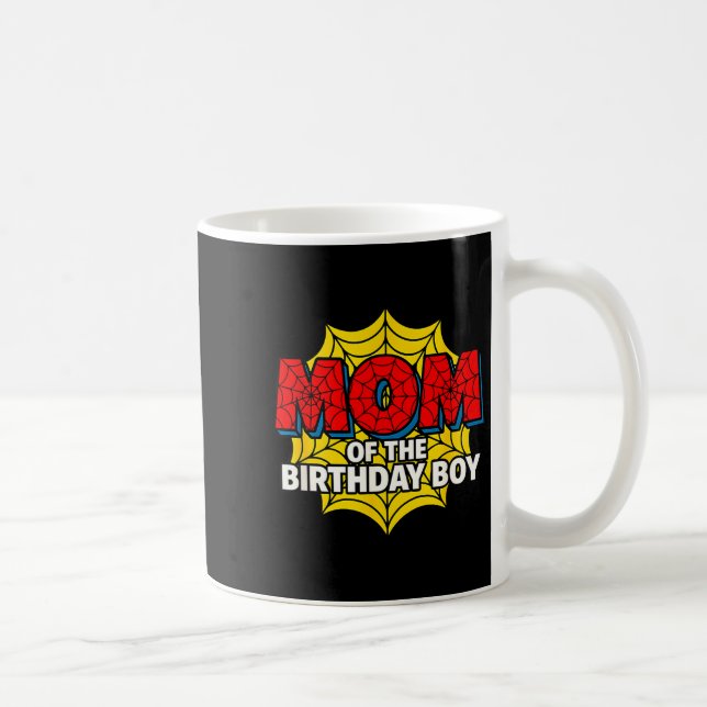 Mug Maman des enfants du garçon d'anniversaire Thème d (Droite)