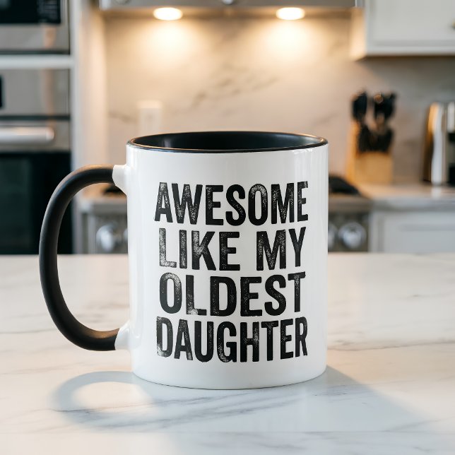 Mug Maman drôle Incroyable comme ma fille ainée  (Créateur téléchargé)