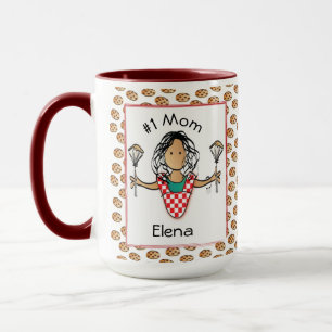 Mug Maman drôle Mère Ethnic Femme Cartoon Café