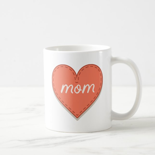 Mug Maman du coeur / Fête des mères (Droite)