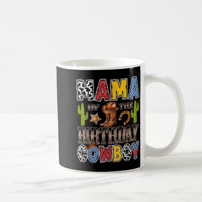 Mug Maman du cow-boy occidental de l'anniversaire garç (Droite)