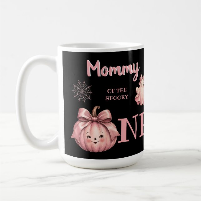 Mug Maman du Fantôme Rose de Pinkoween Rétro (Gauche)