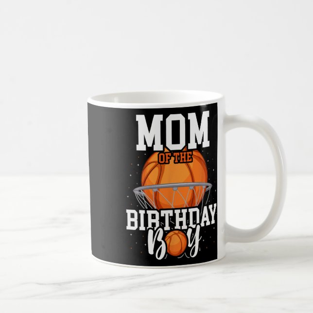 Mug Maman du garçon d'anniversaire Thème Sketll Fête d (Droite)