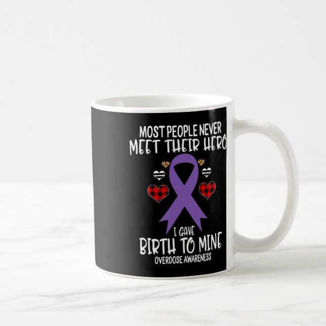 Mug Maman du guerrier de la sensibilisation au surdosa (Droite)