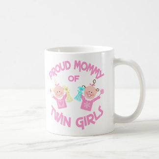 Mug Maman du jour de mère des filles jumelles
