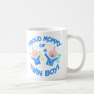 Mug Maman du jour de mère des garçons jumeaux