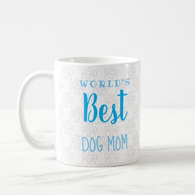 Mug Maman du meilleur chien du monde ! (personnalisabl (Gauche)