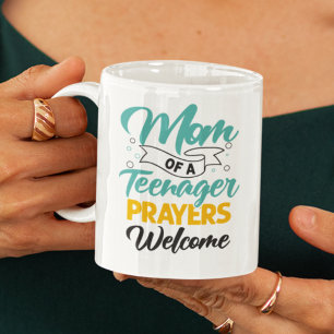 Mug Maman d'un adolescent prières bienvenue ironique d