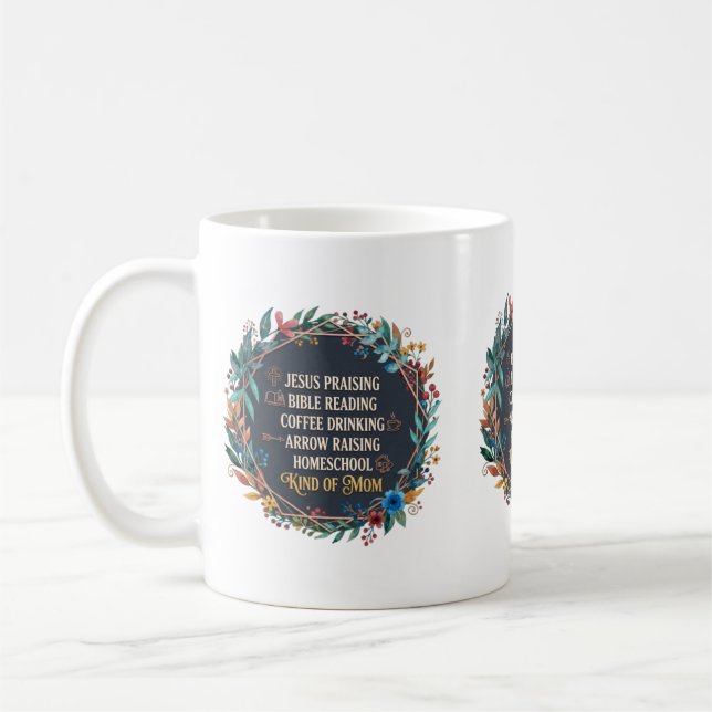 Mug Maman école à la maison chrétienne (Gauche)