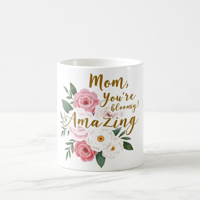 Mug maman en fleurs (Centre)