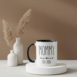 Mug Maman Est 2026 Grossesse Minimaliste Personnalisée