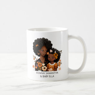 Mug Maman et fille noire personnalisée (13)