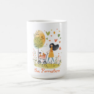 Mug Maman et les jumeaux à la poussette