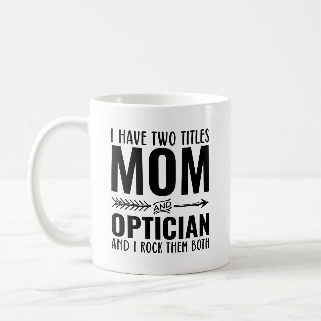Mug Maman Et Opticien Drôle (Gauche)