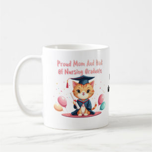 Mug Maman et Papa fiers d'un diplômé en soins infirmie