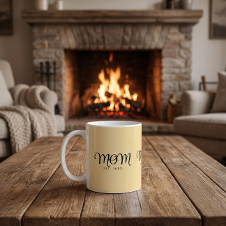 Mug Maman établie Nouveau Cadeau de maman Écriture noi