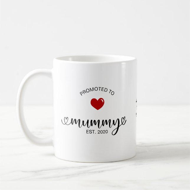 Mug Maman établie promue maman (Gauche)