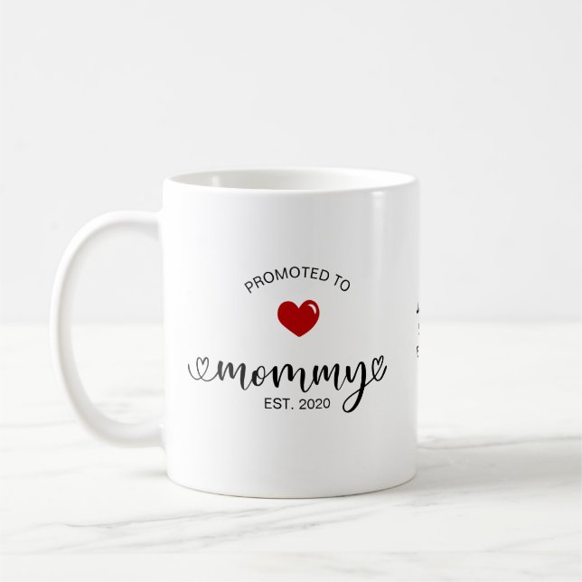 Mug Maman Établie Promue Maman (Gauche)
