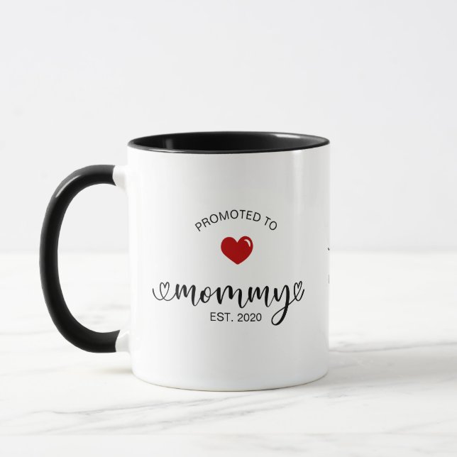 Mug Maman Établie Promue Maman (Gauche)
