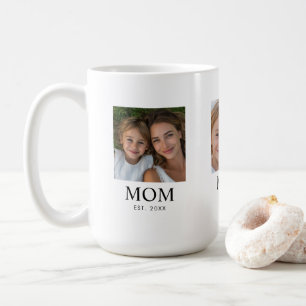 Mug Maman Établie Script Noir 3 Photo
