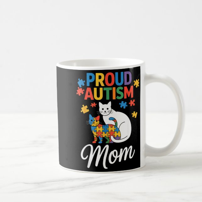 Mug Maman fière de la sensibilisation à l'autisme  (Droite)